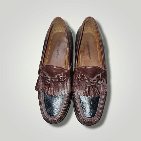 Johnston & Murphy Aragon II Kiltie Tassel Loafer 20-0592 Black-Brown Men 9.5 main image 8